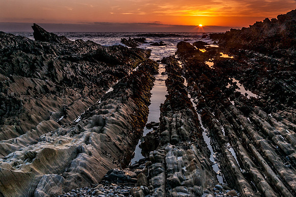 Rocky Coast Sunset